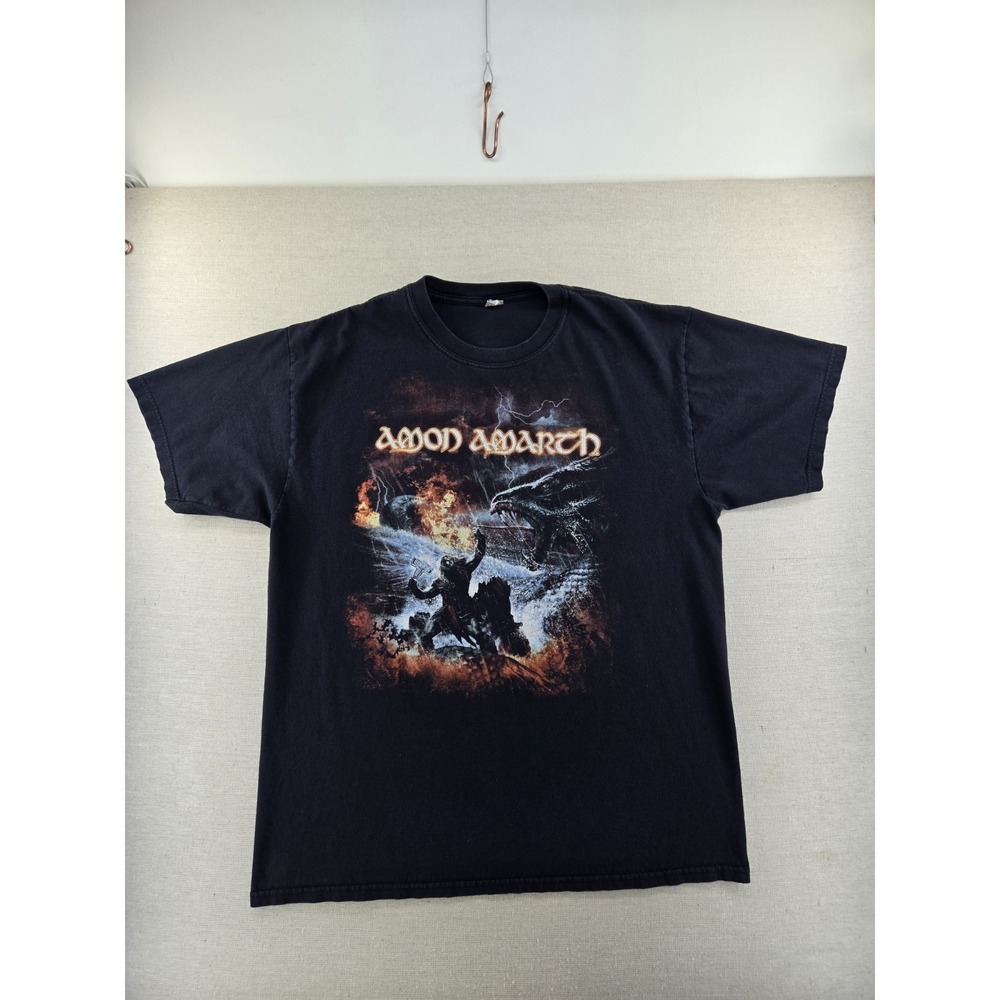 Vintage Amon Amarth twilight of the Thunder god Swedish heavy Band T Shirt XL
